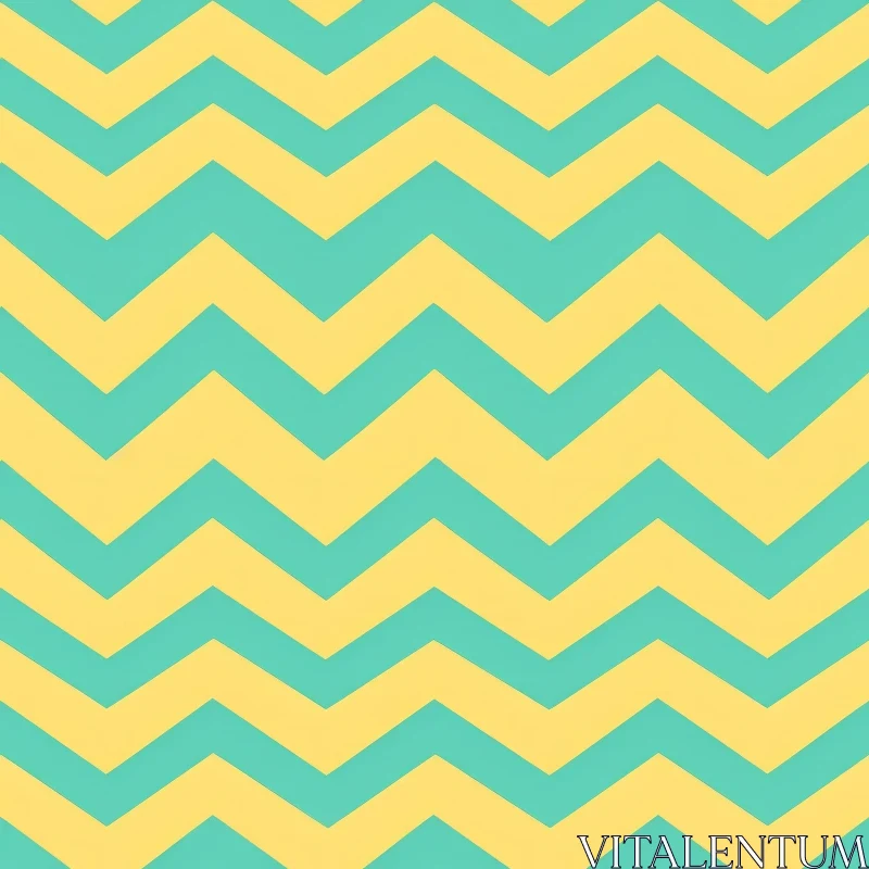 Chevron Pattern in Yellow and Green AI Image