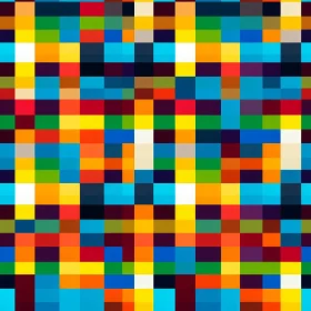 Pixelated Mosaic with Bright Colors