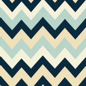 Retro Geometric Zigzag Stripes Pattern