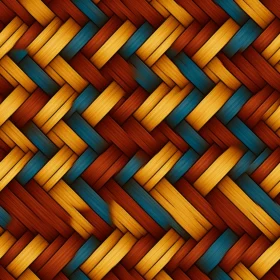 Wicker Basket Seamless Pattern Texture