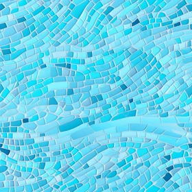 Blue and White Mosaic Striped Pattern | Tranquil Design