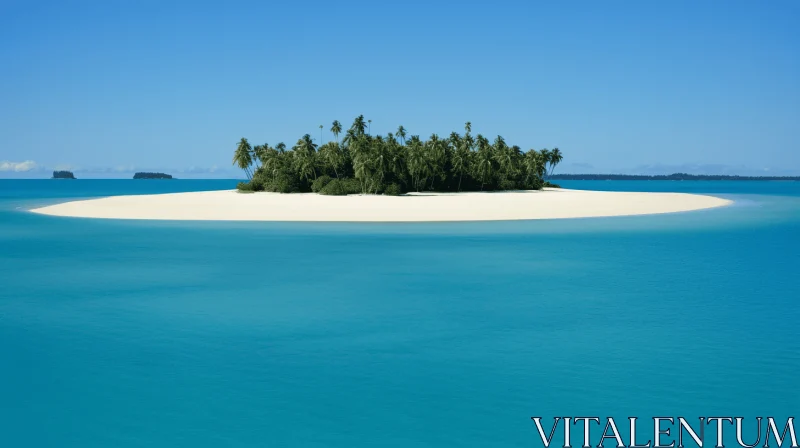 Captivating Island: A Serene Escape into Nature's Beauty AI Image