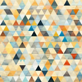 Watercolor Triangles Seamless Pattern | Colorful Design