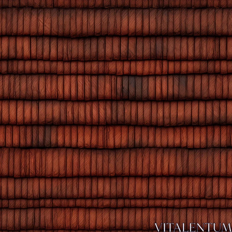 Brown and Red Roof Tiles Texture - Seamless Pattern for 3D Modeling AI Image