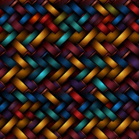 Multicolored Diagonal Stripes Pattern