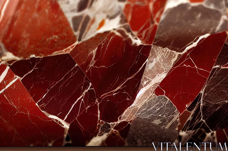 AI ART Red Marble: A Captivating Display of Earthy Elegance