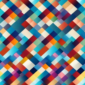 Multicolored Checkerboard Pattern - Modern Colorful Design