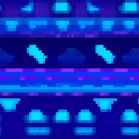 Pixel Geometric Pattern in Blue and Purple