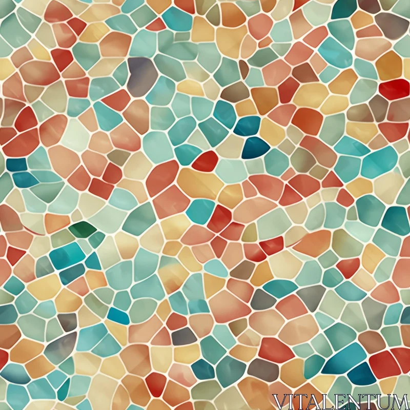 Colorful Abstract Mosaic Pattern Design AI Image