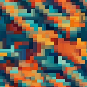 Colorful Pixelated Mosaic for Website Background or Fabric Print