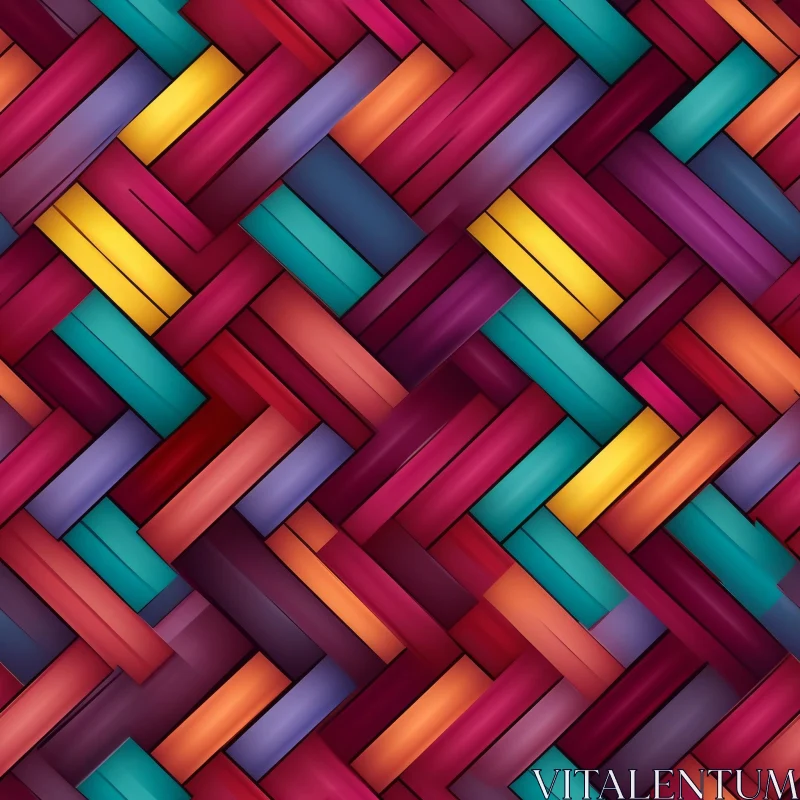 AI ART Colorful Stripes Pattern - Modern Design Element
