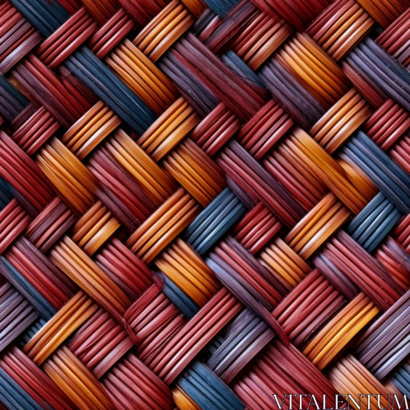 Rustic Wicker Basket Texture - Seamless Design Element AI Image