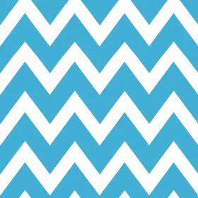 Blue and White Chevron Pattern - Modern Design