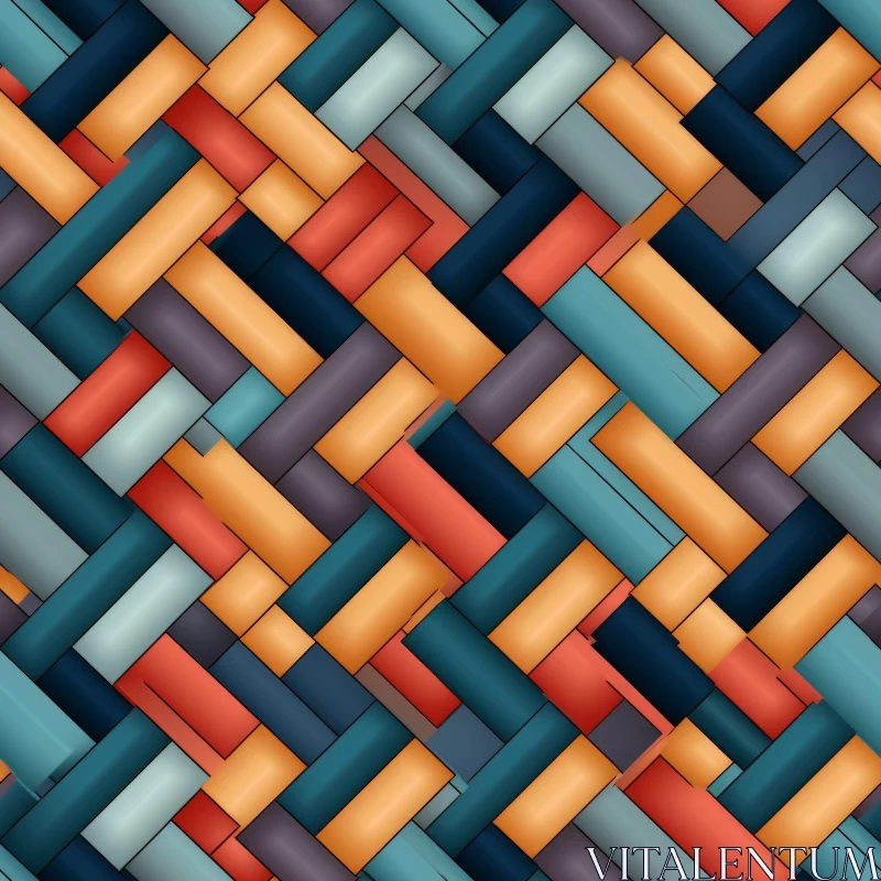 AI ART Multicolored Diagonal Stripes Pattern for Modern Design