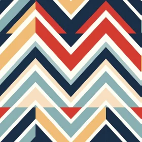 Colorful Geometric Pattern with Chevrons