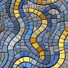 Interlocking Circle Mosaic Tiles