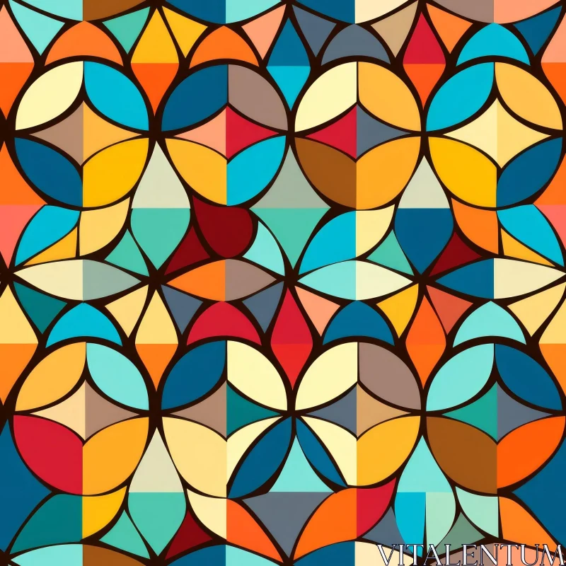 AI ART Moroccan Inspired Geometric Pattern for Design Projects