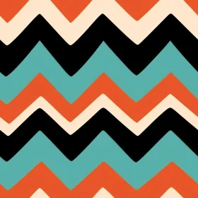 Chevron Retro Memphis Style Pattern