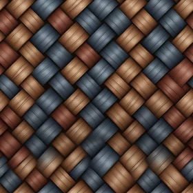 Seamless Woven Basket Texture - 3D Rendering Design