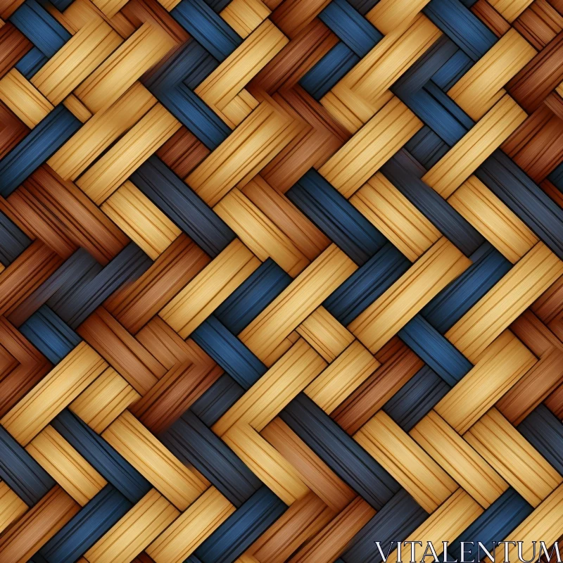 Woven Straw Texture for Backgrounds and Projects AI Image