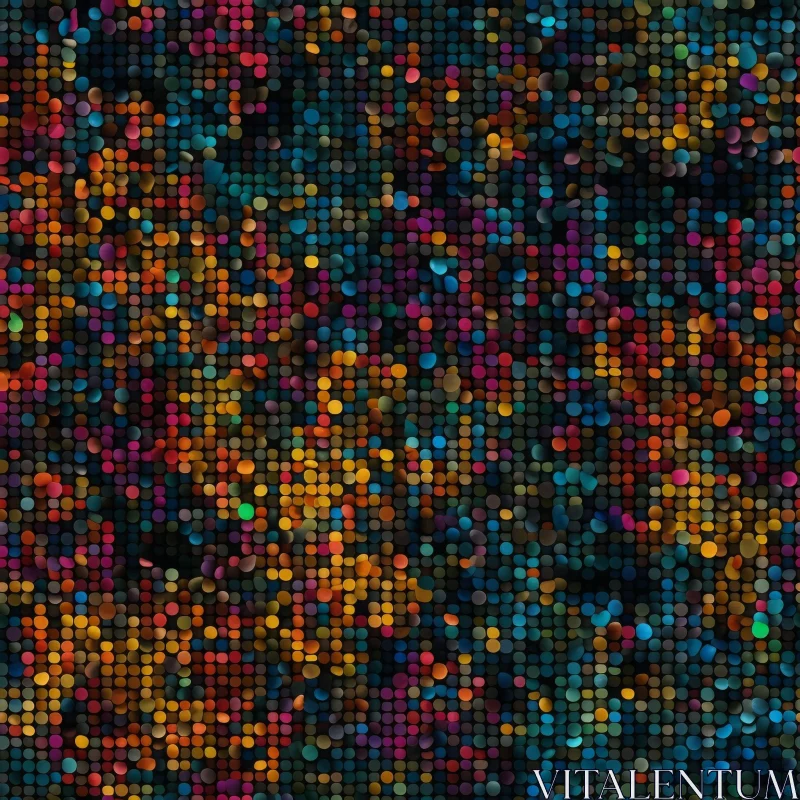 Colorful Mosaic Chaos: Abstract Artwork AI Image