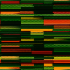 Green Orange Yellow Striped Pattern Design
