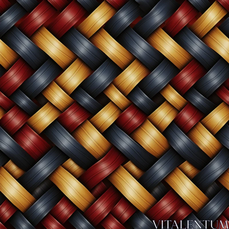 AI ART Woven Basket Texture - Seamless High-Resolution Material