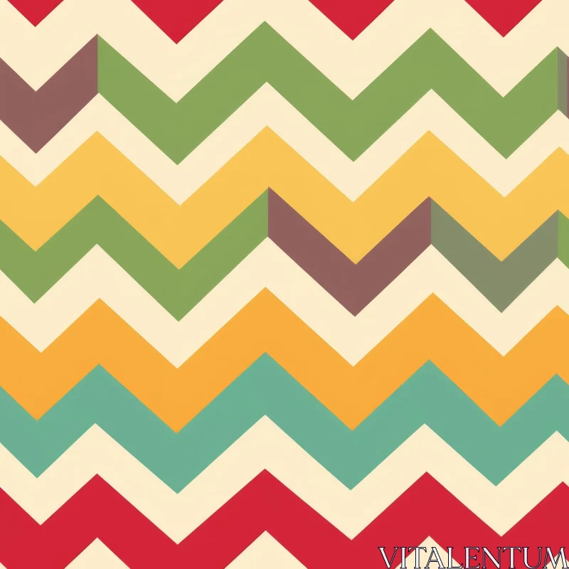 Retro Zigzag Seamless Vector Pattern - Dynamic Design Element AI Image