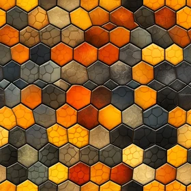 Hexagon Stone-like Pattern - Seamless Tile Background Texture