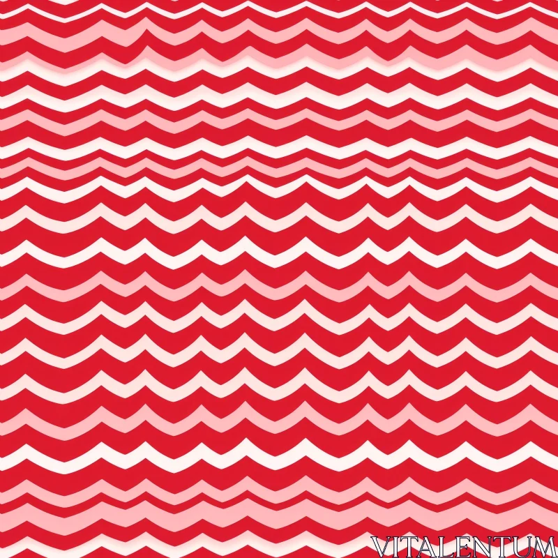 Red and White Striped Seamless Pattern AI Image