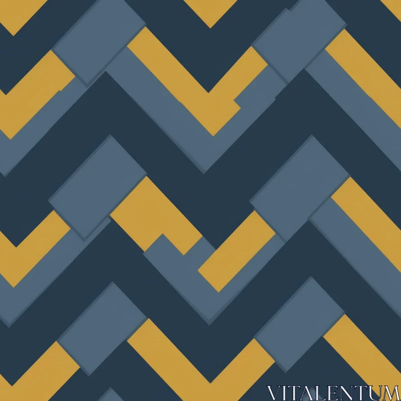 Dark Blue Geometric Seamless Pattern AI Image