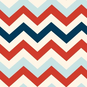Red, White, and Blue Zigzag Seamless Pattern