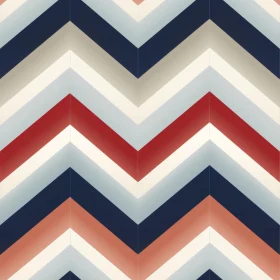 Chevron Stripes Pattern in Red, Blue, and White