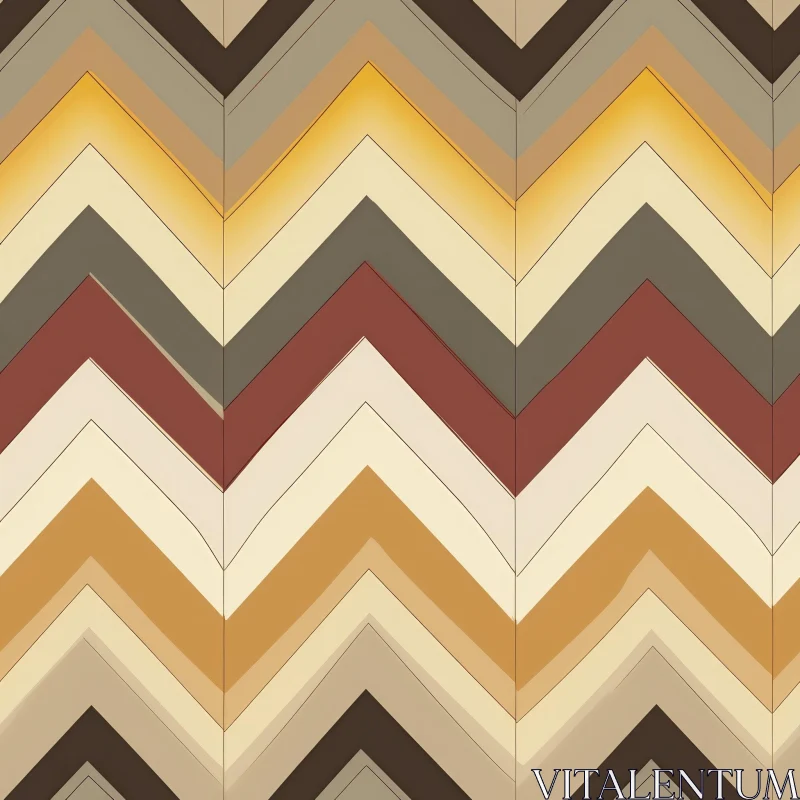 Chevron Vector Pattern in Brown, Yellow, and Gray AI Image