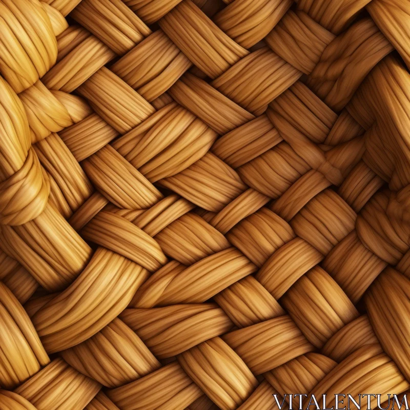 Detailed Wicker Basket Textures | Natural Fibers Close-Up AI Image
