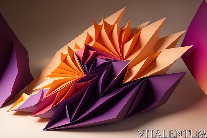 AI ART Intricate Paper Designs: A Captivating Display of Fractal Geometry and Sculptural Grace