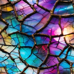 Colorful Stained Glass Window Art
