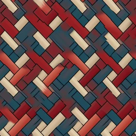 Soft Red Blue White Stripes Herringbone Pattern Background