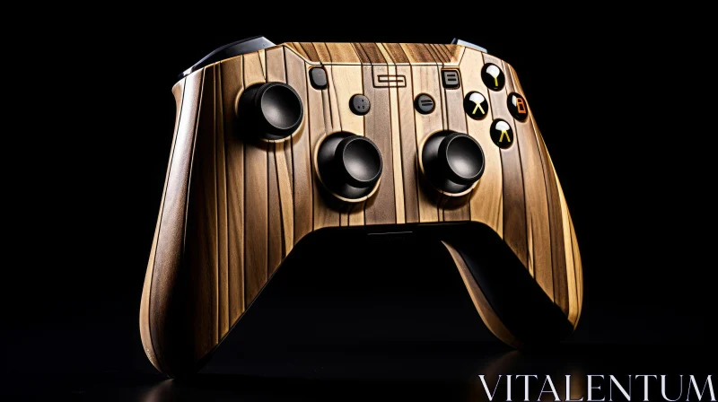 Custom-made Wood Finish Xbox Controller Product Shot AI Image