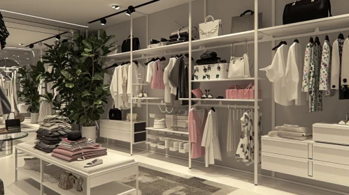 Modern Clothing Store with Minimalist Design