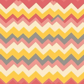 Zigzag Pink Yellow Gray Stripes Pattern