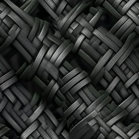 Black and Gray Basket-Weave Fabric Pattern