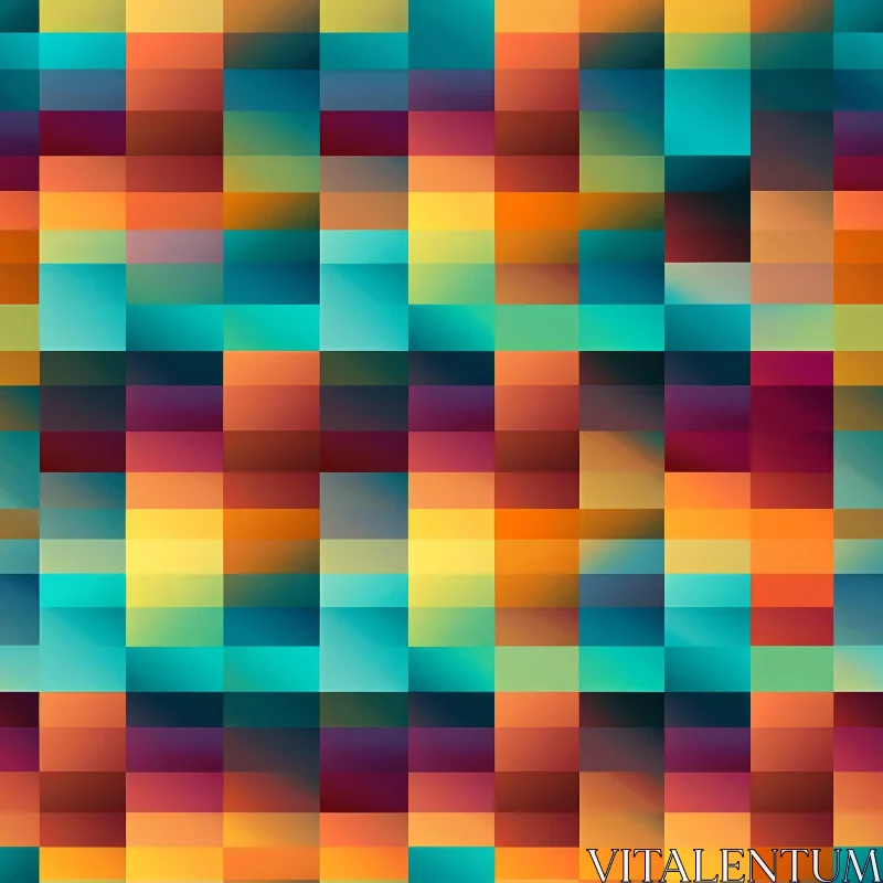 AI ART Colorful Pixel Pattern: Seamless Gradient Design
