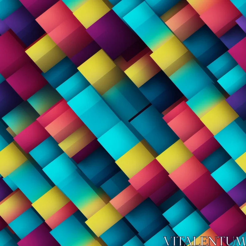 Gradient Geometric Pattern for Backgrounds and Prints AI Image
