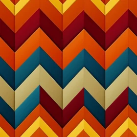 Warm Chevron Geometric Pattern - Seamless Vector Design