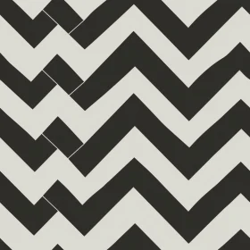 Black and White Zigzag Herringbone Pattern