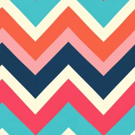 Colorful Chevron Vector Pattern for Fabric and Wallpaper