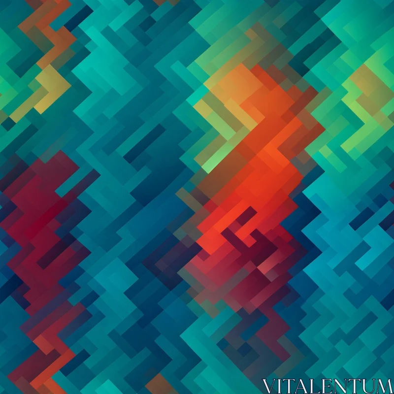 Colorful Geometric Abstract Background AI Image