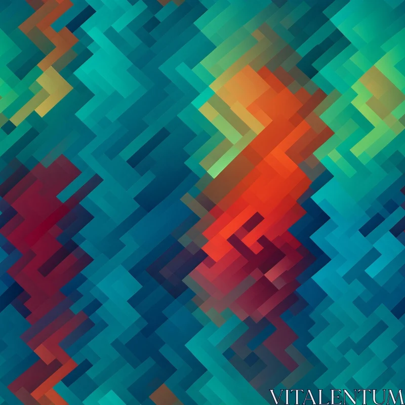 AI ART Colorful Geometric Abstract Background