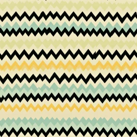 Black and White Chevrons Pattern on Light Yellow Background
